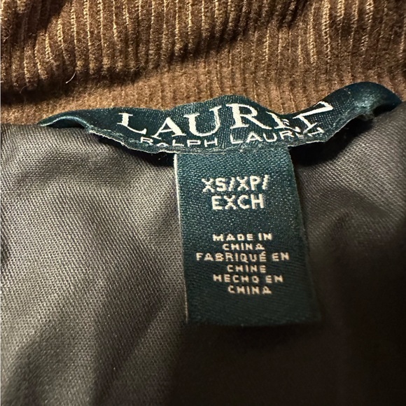 Lauren Ralph Lauren Black Waxed Canvas Barn Jacket Chore Coat Quilted Plaid VTG - Picture 7 of 12
